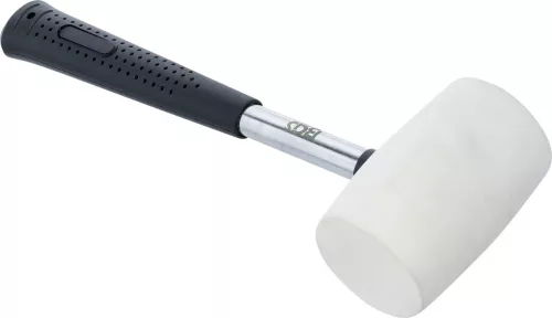 BGS technic Gumikalapács | Fém nyél | fehér fejű | Ø 48 mm | 250 g (70139)