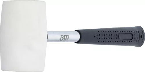BGS technic Gumikalapács | Fém nyél | fehér fejű | Ø 48 mm | 250 g (70139)