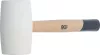 BGS technic Gumikalapács | üvegszálas nyél | fehér fejű | Ø 64 mm | 750 g (70140)