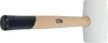 BGS technic Gumikalapács | üvegszálas nyél | fehér fejű | Ø 64 mm | 750 g (70140)