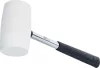 BGS technic Gumikalapács | Fém nyél | fehér fejű | Ø 64 mm | 750 g (70141)