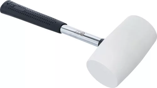 BGS technic Gumikalapács | Fém nyél | fehér fejű | Ø 64 mm | 750 g (70141)