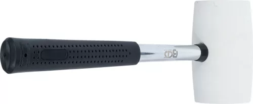 BGS technic Gumikalapács | Fém nyél | fehér fejű | Ø 64 mm | 750 g (70141)