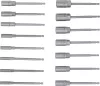 BGS technic Fúrógépbe fogható dugókulcs készlet, hatszög, extra hosszú, 1/4", 5,5-19 mm, 15 darabos (BGS 70147)