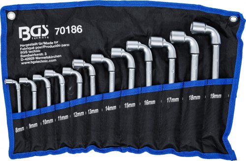 BGS technic Dugókulcs készlet, 8-19 mm, 12 darabos (BGS 70186)
