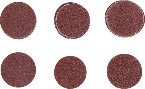 BGS technic Csiszolópapír excenteres csiszolóhoz | Ø 30 mm | K 60 - 80 - 120 | 30 darabos (BGS 70193)