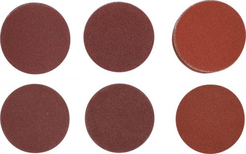 BGS technic Csiszolópapír excenteres csiszolóhoz | Ø 75 mm | K 60 - 80 - 120 | 30 darabos (BGS 70195)