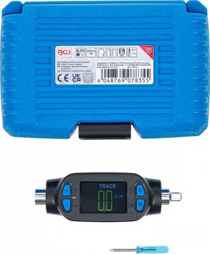 BGS technic Digitális nyomatékadapter | 6,3 mm (1/4") | 6 - 30 Nm (BGS 70212)