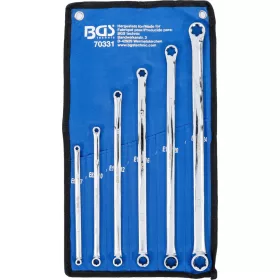   BGS technic Csillagkulcs készlet E-profilú fejekkel, extra hosszú, E6xE7-E22xE24, 6 darabos (BGS 70331)