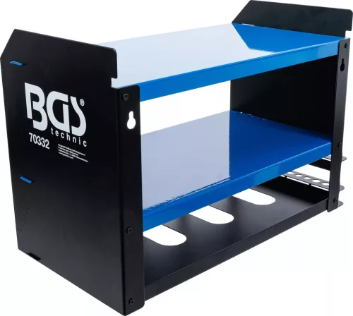 BGS technic Fali szerszámtartó polc akkus gépekhez, 2 polcos, 30 kg (70332)