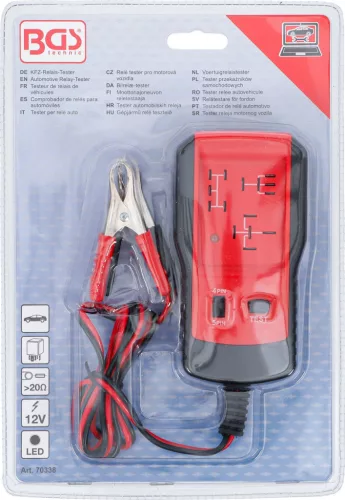 BGS technic Gépjármű relé tesztelő | 12 V (70338)