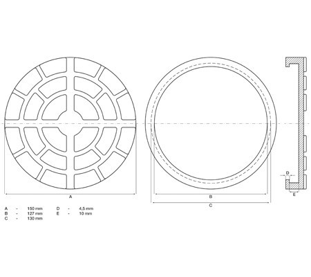 BGS technic Gumipogácsa | csápos emelőhöz | Ø 150 mm (BGS 7045)