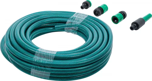 BGS DIY Kerti tömlő | PVC | kerti permetezővel és csatlakozó dugóval | 1/2" | 15 m (BGS 70906)