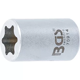   BGS technic Speciális dugókulcs BMW-ablakemelőhöz, E-profil, 1/4", E12, (70914)