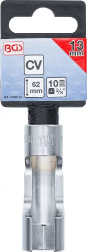 BGS technic Speciális dugókulcs, hasított, 3/8", 13 mm (BGS 70988-13)