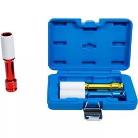  BGS technic Extra hosszú gépi kerékcsavar dugókulcs készlet alufelnihez, 1/2”, 17–21 mm, 150 mm, 3 részes (BGS 7100)