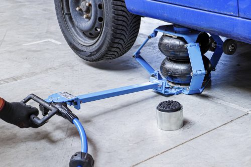 BGS technic Pneumatikus légpárnás emelő | mobil | max. 410 mm | 2000 kg (71009)