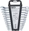 BGS technic Csillag-villáskulcs készlet, 8–19 mm, 12 részes, fali tartóban (BGS 71022)