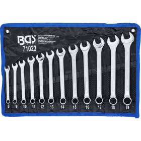   BGS technic Csillag-villáskulcs készlet, 8–19 mm, 12 részes, feltekerhető tartóban (BGS 71023)