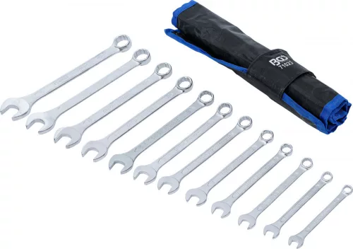 BGS technic Csillag-villáskulcs készlet, 8–19 mm, 12 részes, feltekerhető tartóban (BGS 71023)