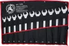 BGS DIY Csillag-villáskulcs készlet, 34–50 mm, 11 részes, feltekerhető tartóban XXL (BGS 71025)
