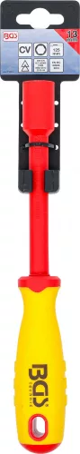 BGS technic VDE dugókulcsos csavarhúzó, hatszög, 13 mm, Pengehossz 125 mm (BGS 71093)