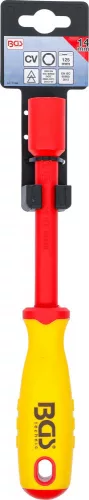 BGS technic VDE dugókulcsos csavarhúzó, hatszög, 14 mm, Pengehossz 125 mm (BGS 71094)