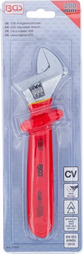 BGS technic VDE állítható villáskulcs, max. 34 mm (71097)