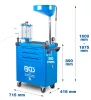 BGS technic Mobil olajcsere állomás 70 l, olajszűrőkulcs-készlettel és 3 fiókos műhelykocsival (BGS 7119)