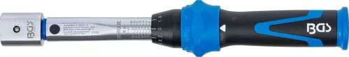 BGS technic Nyomatékkulcs cserélhető fejhez, 6–30 Nm, 9 × 12 mm befogással, kalibrálási tanúsítvánnyal (BGS 7125)