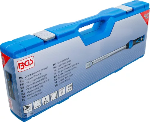 BGS technic Nyomatékkulcs cserélhető 14 × 18 mm-es fejbefogással, 40–210 Nm, ±3% (BGS 7127)