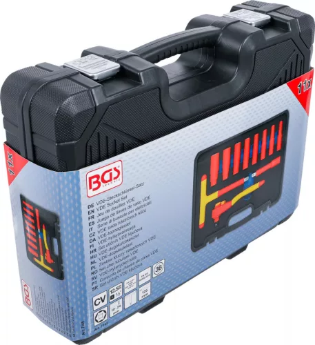 BGS technic VDE-dugókulcskészlet | 12,5 mm (1/2") | 10 - 24 mm | 11 darabos (7145)