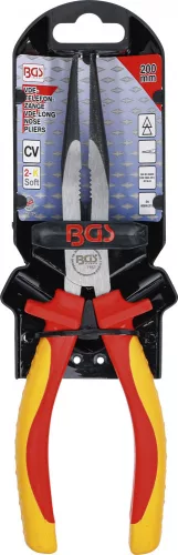 BGS technic VDE hosszú orrú fogó, 200mm (BGS 7152)