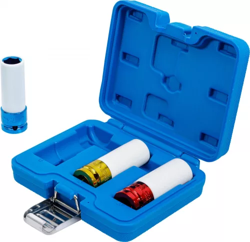 BGS technic 3 részes levegős dugókulcs készlet műanyag borítással 1/2", 17-19-21mm (BGS 7200)
