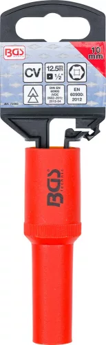 BGS technic VDE dugókulcs hatszögletű, 1/2", 10 mm (72060)