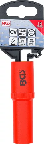 BGS technic VDE dugókulcs hatszögletű, 1/2", 13 mm (72063)