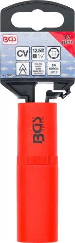 BGS technic VDE dugókulcs hatszögletű, 1/2", 17 mm (72067)