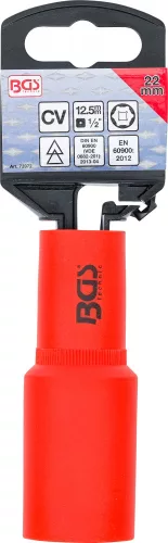 BGS technic VDE dugókulcs hatszögletű, 1/2", 22 mm (72072)