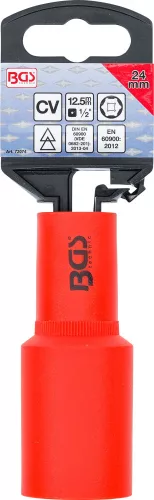 BGS technic VDE dugókulcs hatszögletű, 1/2", 24 mm (72074)