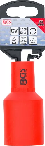 BGS technic VDE dugókulcs hatszögletű, 1/2", 30 mm (72080)
