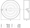BGS technic Gumipogácsa | kocsiemelőhöz | Ø 105 mm (72110)