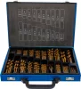 BGS technic HSS fúrókészlet fémhez 231 részes, 1–10 mm, TiN bevonattal (72130)