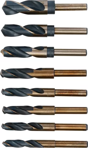 BGS technic HSS fúrószár készlet 14–25,5 mm, 8 részes, fa dobozban (BGS 72131)