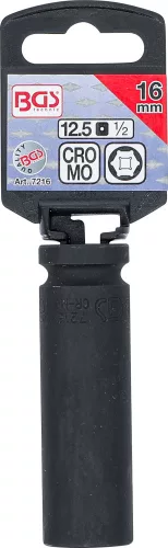BGS technic 1/2" Levegős hosszított dugókulcs, 16 mm (BGS 7216)