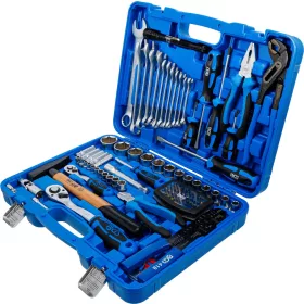   BGS technic Dugókulcs- és kéziszerszám készlet 1/4”–1/2”, 90 fogas finom racsnikkal, 117 részes (BGS 7275)