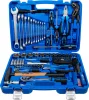 BGS technic Dugókulcs- és kéziszerszám készlet 1/4”–1/2”, 90 fogas finom racsnikkal, 117 részes (BGS 7275)