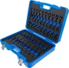 BGS technic Gépi pneumatikus bit dugókulcs készlet 1/2”, HEX–Torx–XZN profilokkal, 42–78 mm, 56 részes (BGS 7298)