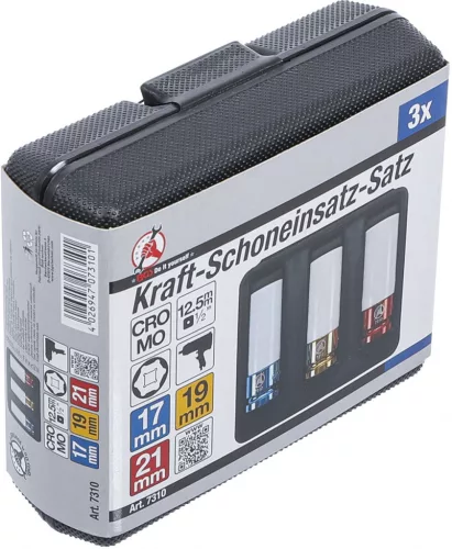 BGS DIY Dugókulcs készlet 3 részes erősített, alufelnihez (BGS 7310)