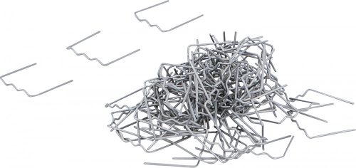BGS technic Javítókapocs készlet műanyag hegesztéshez, lapos, 0,6 mm, 100 darabos (73350)