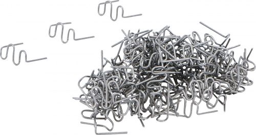 BGS technic Javítókapocs készlet műanyag hegesztéshez, Hullámalak, 0,8 mm, 100 darabos (73353)